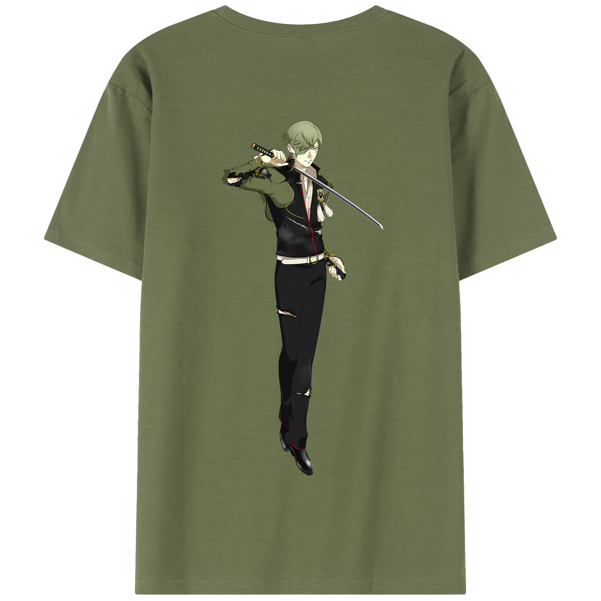 （画像用） 刀剣乱舞 Touken Ranbu 綿100％半袖Tシャツ（背面プリント）